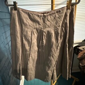 CABi NWOT Vintage Brown Pleated Riding Skirt